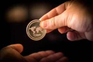 Ripple XRP Coin Money Transfer Crypto Currency - Image