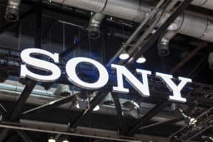 BEIJING, CHINA- APRIL 23, 2017 Sony sign; Sony is a Japanese multinational conglomerate corporation founded in 1946 that serves worldwide in diversified business.