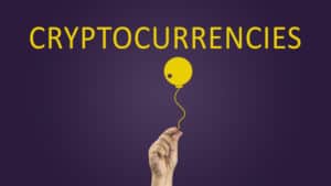 cryptocurrencies illustrating risks concept. Bitcoin bombs, cryptocoins crash on regulation fears. Source: shutterstock.com