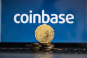 Tula, Russia - JANUARY 27, 2019 Coinbase - Buy Bitcoin and More, Secure Wallet mobile app on the display - Image