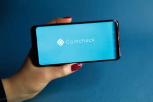 Tula, Russia - JANUARY 29, 2019 Coincheck website displayed on a modern smartphone - Image